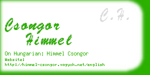 csongor himmel business card